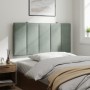 Cabecero de cama acolchado terciopelo gris claro 100 cm de , Cabeceros y pies de cama - Ref: Foro24-374655, Precio: 36,05 €, ...