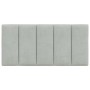 Cabecero de cama acolchado terciopelo gris claro 100 cm de , Cabeceros y pies de cama - Ref: Foro24-374655, Precio: 36,05 €, ...
