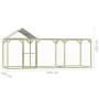 Gallinero de madera de pino impregnada 4,5x1,5x2 m de vidaXL, Jaulas y habitáculos para animales pequeños - Ref: Foro24-27840...