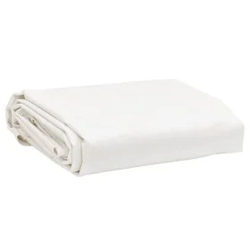 White canvas Ø 2.4 m 650 g/m² by , Waterproof tarpaulins - Ref: Foro24-156229, Price: 21,60 €, Discount: %