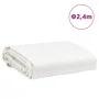 Lona blanco Ø 2,4 m 650 g/m² de , Lonas impermeables - Ref: Foro24-156229, Precio: 21,60 €, Descuento: %