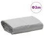 Gray canvas Ø 3 m 650 g/m² by , Waterproof tarpaulins - Ref: Foro24-156208, Price: 32,17 €, Discount: %