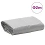 Lona gris Ø 2 m 650 g/m² de , Lonas impermeables - Ref: Foro24-156203, Precio: 26,05 €, Descuento: %