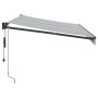 Toldo retráctil aluminio y tela antracita y blanco 3,5x2,5 m en Toldos | Comprar online en Foru.es