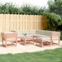 Juego de muebles jardín 8 pzas y cojines madera abeto Douglas de , Conjuntos de jardín - Ref: Foro24-3216953, Precio: 854,85 ...