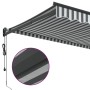 Toldo retráctil aluminio y tela antracita y blanco 3,5x2,5 m en Toldos | Comprar online en Foru.es
