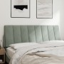 Cabecero de cama acolchado terciopelo gris claro 140 cm de , Cabeceros y pies de cama - Ref: Foro24-374669, Precio: 58,41 €, ...