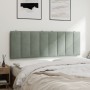 Cabecero de cama acolchado terciopelo gris claro 140 cm de , Cabeceros y pies de cama - Ref: Foro24-374669, Precio: 58,41 €, ...