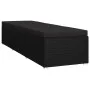 Sun lounger with black synthetic rattan cushion by vidaXL, Loungers - Ref: Foro24-46221, Price: 208,63 €, Discount: %
