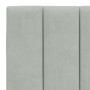 Cabecero de cama acolchado terciopelo gris claro 140 cm de , Cabeceros y pies de cama - Ref: Foro24-374669, Precio: 58,41 €, ...