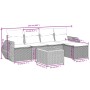 Set de muebles de jardín 6 pzas y cojines ratán sintético gris de , Conjuntos de jardín - Ref: Foro24-3224982, Precio: 346,76...