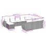 Set de sofás de jardín 11 pzas y cojines ratán sintético gris de , Conjuntos de jardín - Ref: Foro24-3225192, Precio: 655,35 ...
