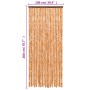 Cortina antimoscas chenilla ocre y blanco 100x200 cm de , Mosquiteras para ventanas - Ref: Foro24-377401, Precio: 64,75 €, De...