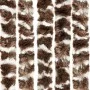 Cortina antimoscas chenilla marrón y blanco 56x200 cm de , Mosquiteras para ventanas - Ref: Foro24-377391, Precio: 37,69 €, D...