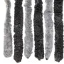 Cortina antimoscas chenilla gris y negro 100x220 cm de , Mosquiteras para ventanas - Ref: Foro24-377330, Precio: 64,82 €, Des...