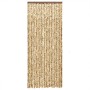 Cortina antimoscas chenilla beige y marrón 56x200 cm de , Mosquiteras para ventanas - Ref: Foro24-377387, Precio: 36,40 €, De...