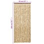 Cortina antimoscas chenilla beige y marrón 56x200 cm de , Mosquiteras para ventanas - Ref: Foro24-377387, Precio: 36,40 €, De...
