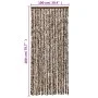 Cortina antimoscas chenilla marrón y blanco 100x200 cm de , Mosquiteras para ventanas - Ref: Foro24-377393, Precio: 64,36 €, ...