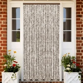 Cortina antimoscas chenilla gris taupe y blanco 56x200 cm de , Mosquiteras para ventanas - Ref: Foro24-377403, Precio: 44,32 ...