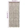 Cortina antimoscas chenilla gris taupe y blanco 56x200 cm de , Mosquiteras para ventanas - Ref: Foro24-377403, Precio: 44,32 ...
