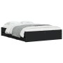 Cama con cajones madera de ingeniería negro 135x190 cm de , Camas y somieres - Ref: Foro24-3207309, Precio: 157,87 €, Descuen...