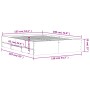 Cama con cajones madera de ingeniería marrón roble 135x190 cm de , Camas y somieres - Ref: Foro24-3207314, Precio: 185,89 €, ...