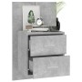 Mesita de noche de pared color gris hormigón de vidaXL, Mesitas de noche - Ref: Foro24-810997, Precio: 52,53 €, Descuento: %
