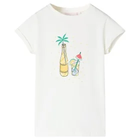 Camiseta infantil color crudo 140 de , Camisetas para niños - Ref: Foro24-11493, Precio: 7,50 €, Descuento: %