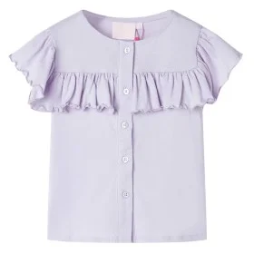 Camiseta infantil color lila 140 de , Camisetas para niños - Ref: Foro24-11523, Precio: 7,99 €, Descuento: %