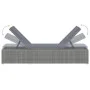 Lounger with gray synthetic rattan cushion by vidaXL, Loungers - Ref: Foro24-46220, Price: 170,72 €, Discount: %