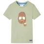 Camiseta de manga corta infantil caqui claro 104 de , Camisetas para niños - Ref: Foro24-11610, Precio: 8,12 €, Descuento: %