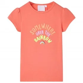 Camiseta infantil color coral 128 de , Camisetas para niños - Ref: Foro24-10772, Precio: 8,32 €, Descuento: %