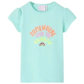 Camiseta infantil aguamarina claro 92 de , Camisetas para niños - Ref: Foro24-10764, Precio: 8,32 €, Descuento: %