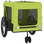 Remolque de bicicleta mascotas hierro tela Oxford verde negro de , Cochecitos para mascotas - Ref: Foro24-93941, Precio: 97,5...