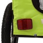 Remolque de bicicleta mascotas hierro tela Oxford verde negro de , Cochecitos para mascotas - Ref: Foro24-93941, Precio: 97,5...