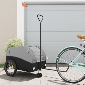 Remolque para bicicleta hierro negro y gris 45 kg de , Remolques para bicicletas - Ref: Foro24-94147, Precio: 91,73 €, Descue...