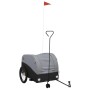 Remolque para bicicleta hierro negro y gris 45 kg de , Remolques para bicicletas - Ref: Foro24-94147, Precio: 91,73 €, Descue...