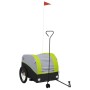 Remolque para bicicleta hierro negro y verde 45 kg de , Remolques para bicicletas - Ref: Foro24-94151, Precio: 93,25 €, Descu...