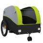 Remolque para bicicleta hierro negro y verde 45 kg de , Remolques para bicicletas - Ref: Foro24-94151, Precio: 93,25 €, Descu...