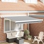 Toldo retráctil aluminio y tela gris antracita y blanco 3x2,5 m en Toldos | Comprar online en Foru.es