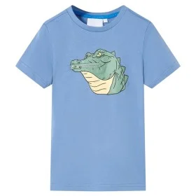 Camiseta infantil azul medio 116 de , Camisetas para niños - Ref: Foro24-12071, Precio: 8,19 €, Descuento: %