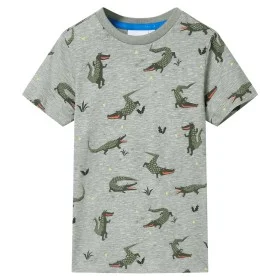 Camiseta infantil caqui claro melange 92 de , Camisetas para niños - Ref: Foro24-12099, Precio: 8,64 €, Descuento: %