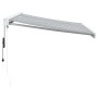 Toldo retráctil aluminio y tela antracita y blanco 3,5x2,5 m en Toldos | Comprar online en Foru.es