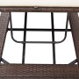 Tumbona con cojín de ratán sintético marrón de vidaXL, Tumbonas - Ref: Foro24-46235, Precio: 163,75 €, Descuento: %