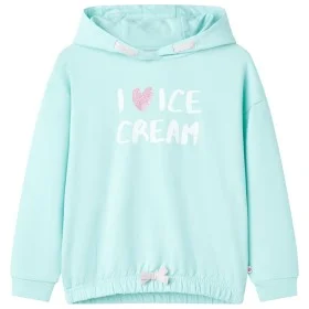 Sudadera con capucha infantil verde agua 92 de , Camisetas para niños - Ref: Foro24-11424, Precio: 11,57 €, Descuento: %