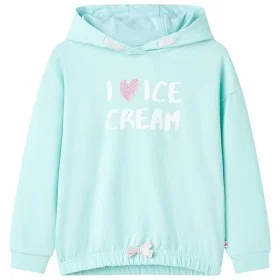 Sudadera con capucha infantil verde agua 116 de , Camisetas para niños - Ref: Foro24-11426, Precio: 11,57 €, Descuento: %