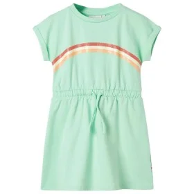 Children's dress with bright green drawstring 116 by , Children's dresses - Ref: Foro24-10616, Price: 11,17 €, Discount: %