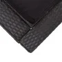 Tumbona para 2 personas con cojín ratán sintético negro de vidaXL, Camas para exteriores - Ref: Foro24-46241, Precio: 478,05 ...
