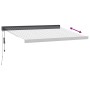 Toldo retráctil aluminio y tela antracita y blanco 3,5x2,5 m en Toldos | Comprar online en Foru.es