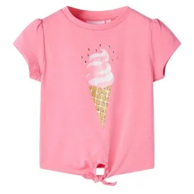 Camiseta infantil rosa brillante fluorescente 128 de , Camisetas para niños - Ref: Foro24-11252, Precio: 8,24 €, Descuento: %